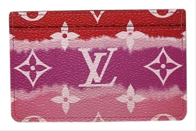 Louis Vuitton Red Lv Escale Card Holder Rouge M69115 Wallet