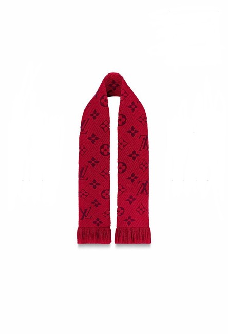 Louis Vuitton Red M72432 Classic Logomania ScarfWrap