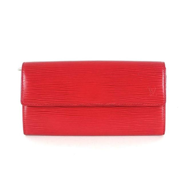 Louis Vuitton Red Sarah Epi Leather Wallet