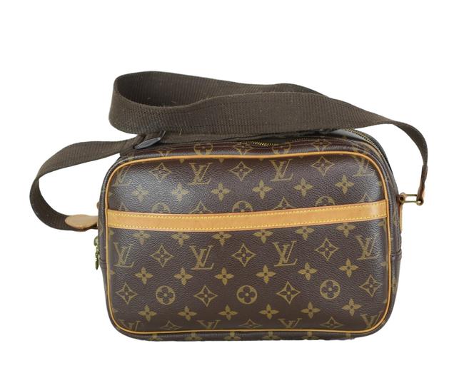 Louis Vuitton Reporter Brown Monogram Canvas Cross Body Bag