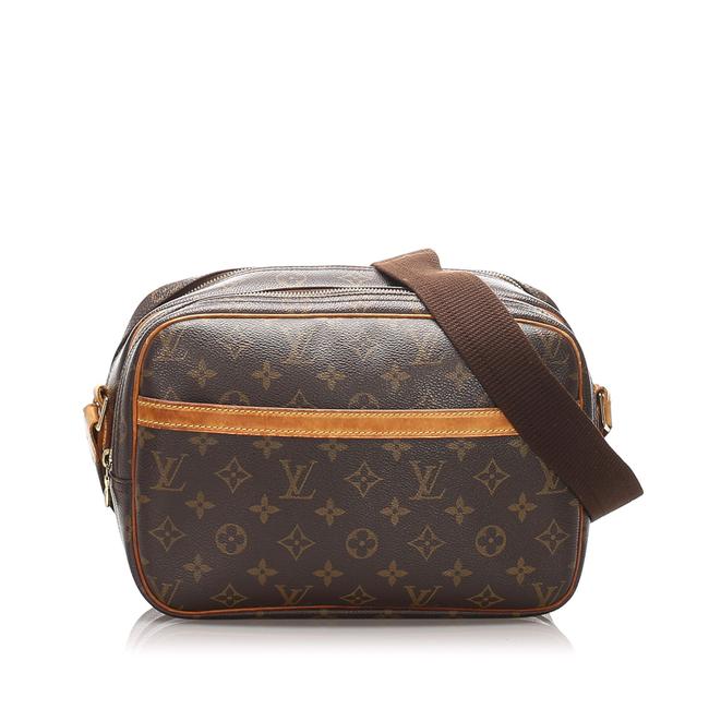 Louis Vuitton Reporter Monogram Pm Brown Leather Cross Body Bag