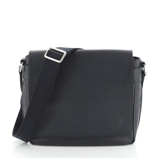 Louis Vuitton Roman Handbag Taiga Pm Blue Leather Cross Body Bag