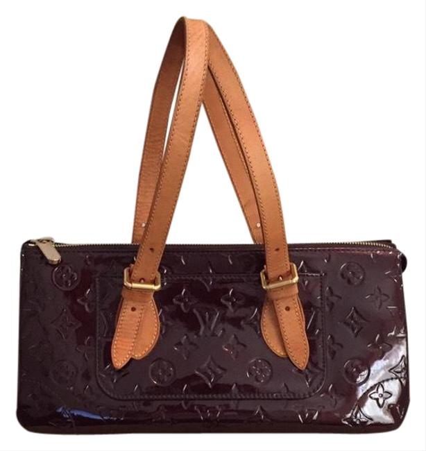 Louis Vuitton Rosewood Avenue Amarante Vernis Leather Satchel