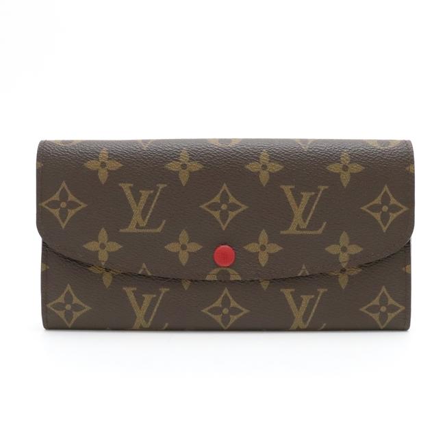 Louis Vuitton Rouge Monogram Portefoille Emily Red M60136 Wallet