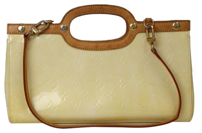 Louis Vuitton Roxbury Drive Monogram Tote Cream Vernis Clutch