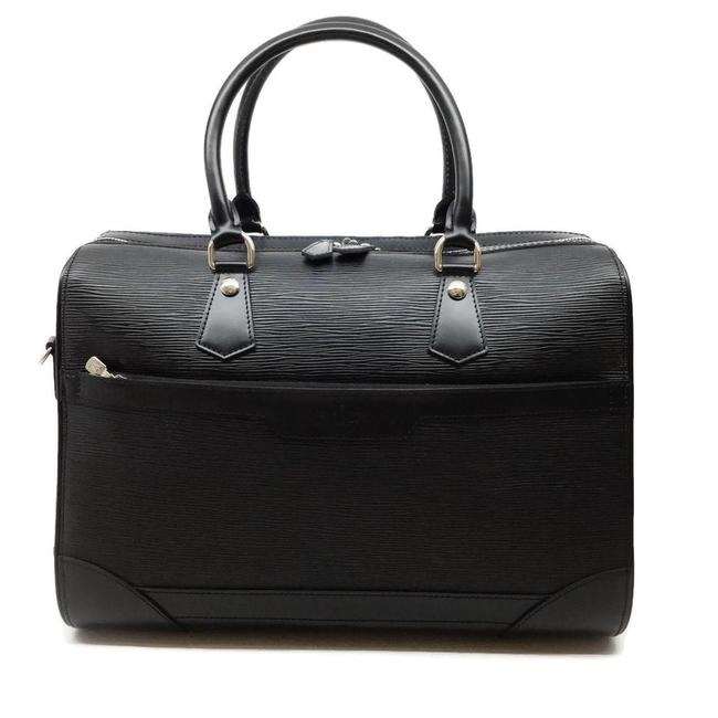 Louis Vuitton Sac De Ville Bourget Black Epi Leather Satchel