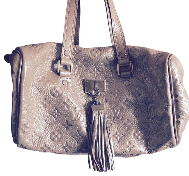 Louis Vuitton SatchelHandbag Pink Silver Monogrammed Leather Satchel