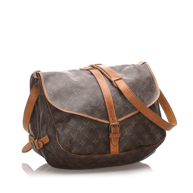 Louis Vuitton Saumur Monogram 30 Brown Leather Cross Body Bag