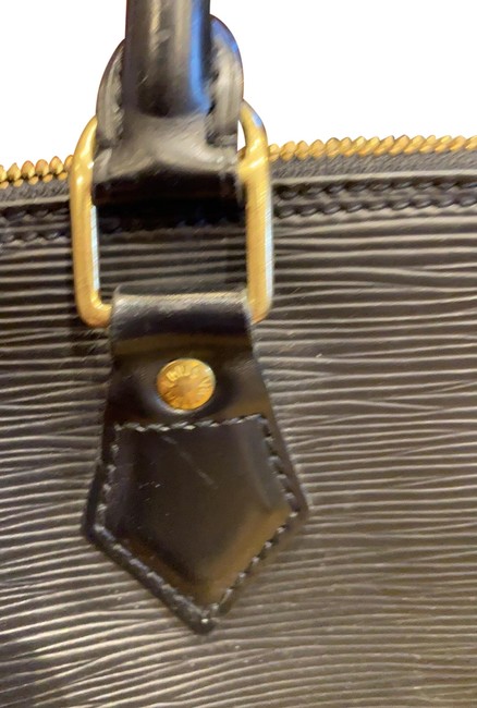 Louis Vuitton Shoulder Bag Alma Handbag Black Epi Leather Satchel