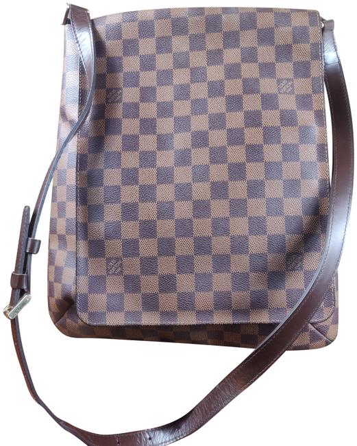 Louis Vuitton Shoulder Bag Musette Gm Ebene Cross Body M51256 Canvas Satchel