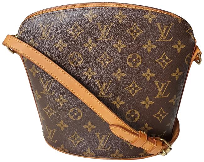 Louis Vuitton Shoulder Drouot Monogram Leather Cross Body Bag
