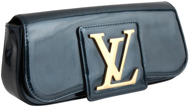 Louis Vuitton Sobe SoBe Vernis Green Patent Leather Clutch