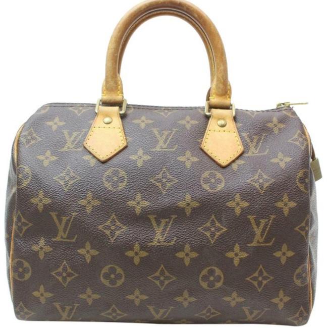 Louis Vuitton Speedy 25 #1086l16 Brown Monogram Canvas Satchel