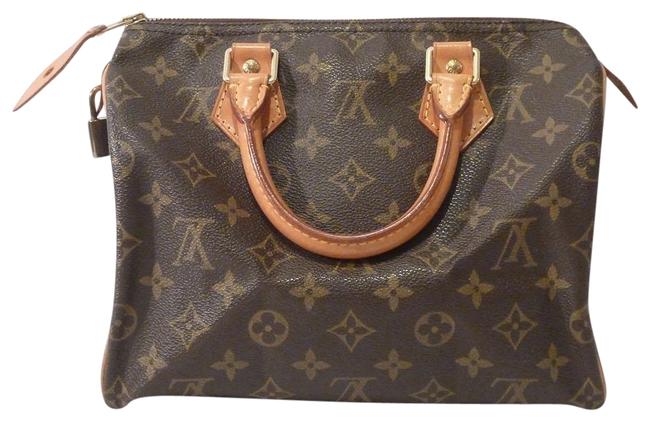 Louis Vuitton Speedy 25 Brown Canvas Tote