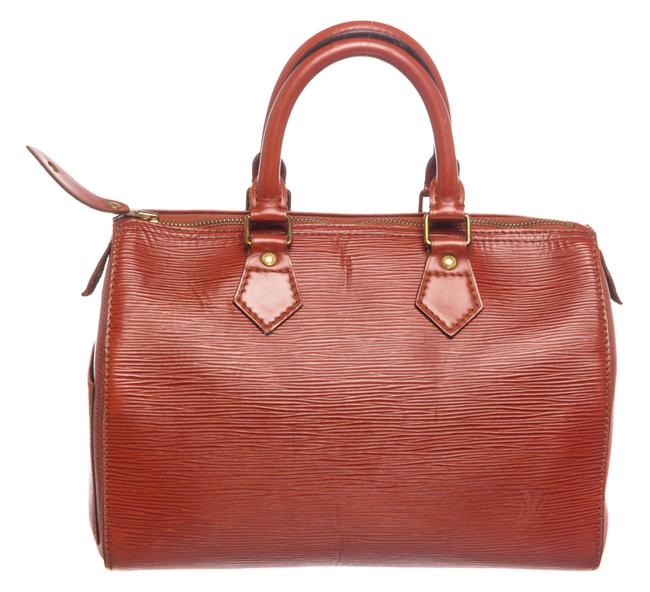 Louis Vuitton Speedy 25 Brown Epi Leather Satchel