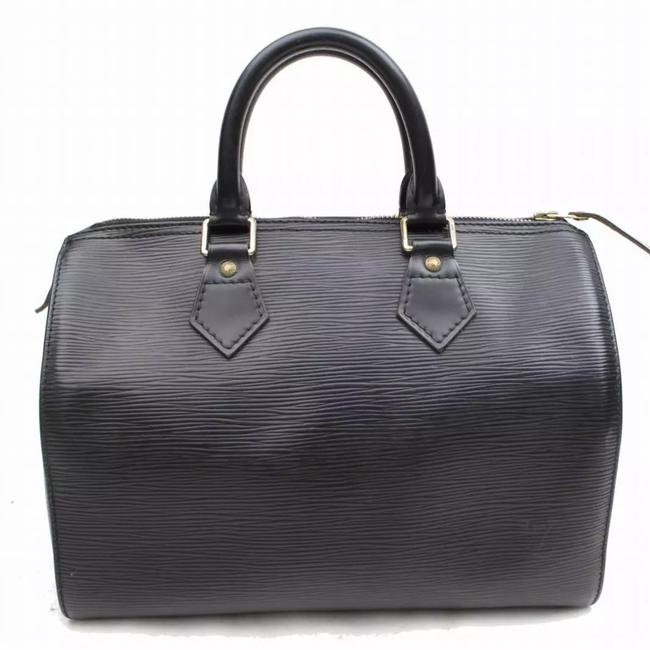 Louis Vuitton Speedy 25 Epi Leather Black Noir Satchel