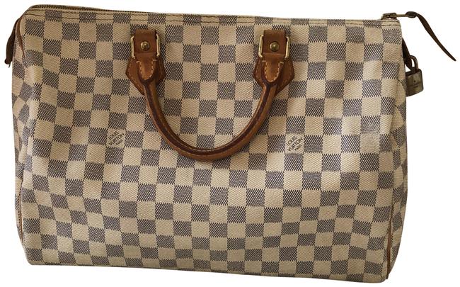 Louis Vuitton Speedy 30 Damier Azur Canvas Clutch