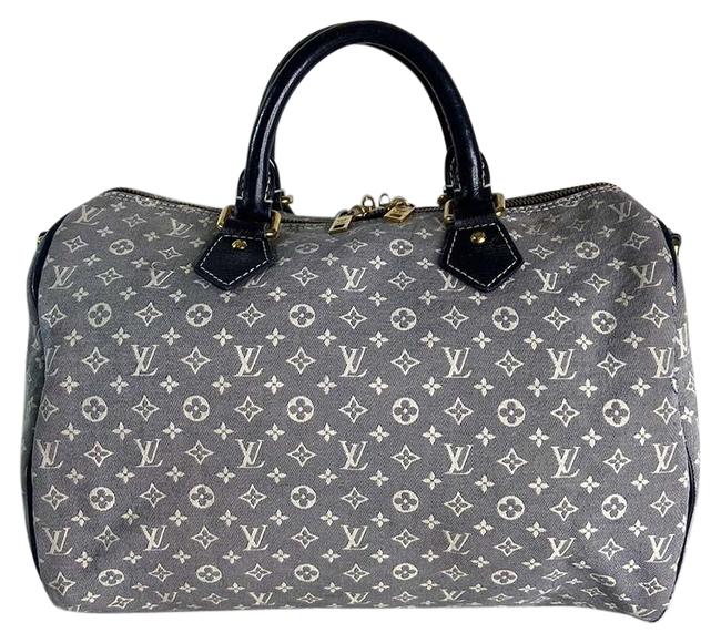 Louis Vuitton Speedy 30 Encre Blue Monogram Idylle Canvas Satchel
