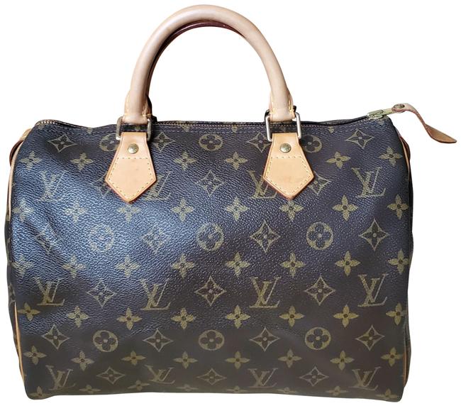 Louis Vuitton Speedy 30 Monogram Coated Canvas Satchel