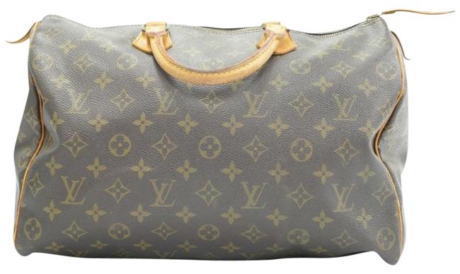 Louis Vuitton Speedy 35 Brown Leather Tote