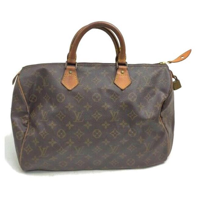 Louis Vuitton Speedy 35 Hand #5887l20 Brown Satchel