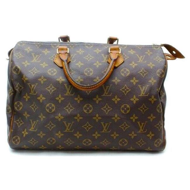 Louis Vuitton Speedy 35 Hand #5895l23 Brown Satchel