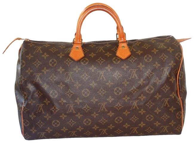 Louis Vuitton Speedy 40 Brown Monogram Canvas Satchel