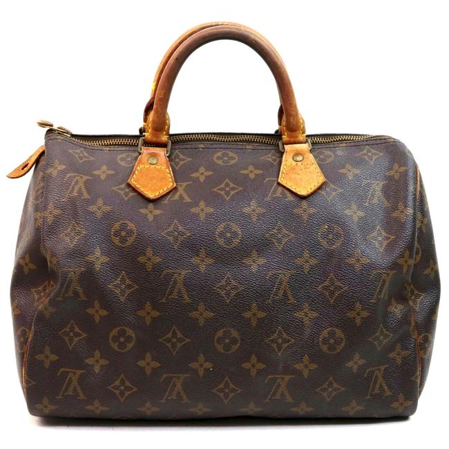 Louis Vuitton Speedy #5039l20 Brown Satchel