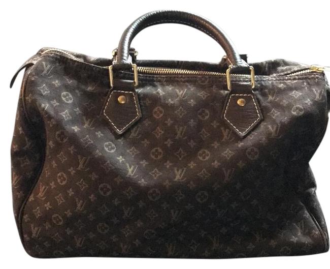 Louis Vuitton Speedy Brown Canvas Satchel