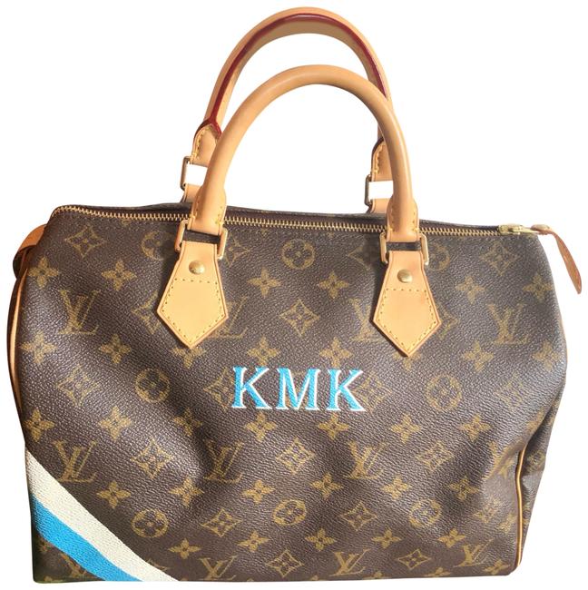 Louis Vuitton Speedy Brown Monogram Canvas Satchel