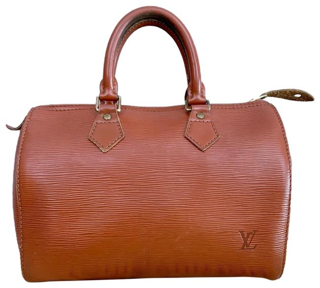 Louis Vuitton Speedy Leather Brown Epi Tote