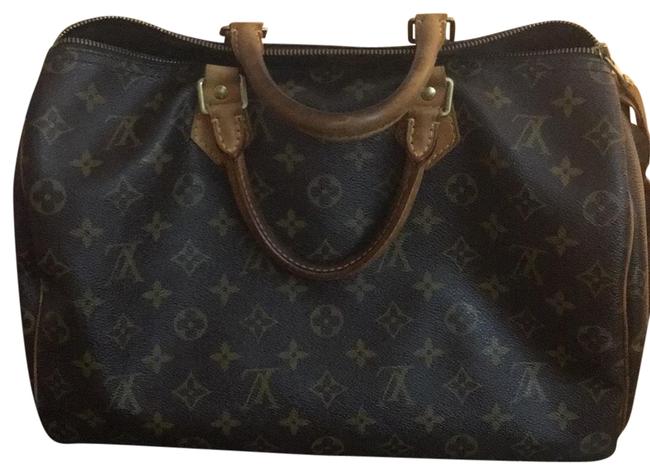 Louis Vuitton Speedy M41108 Brown Monogram Satchel