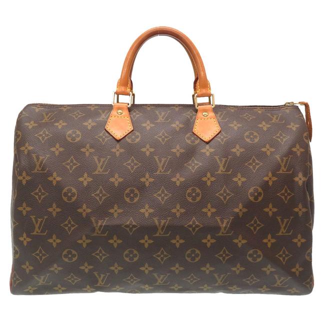 Louis Vuitton Speedy M41522 Handbag Lv Brown Monogram Monogram Satchel