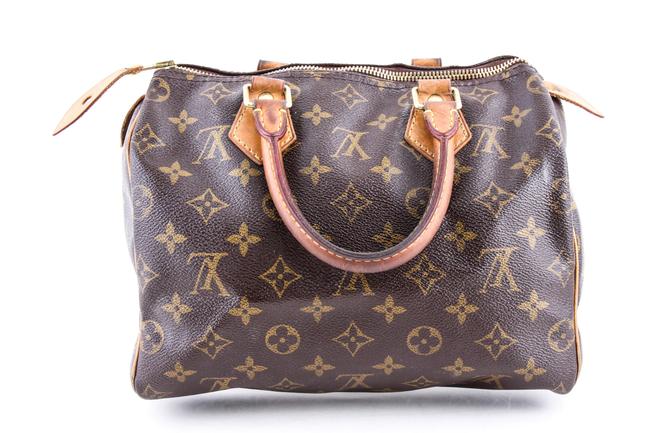 Louis Vuitton Speedy Monogram 25 Brown Canvas Tote