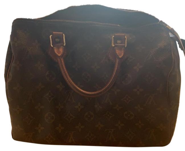 Louis Vuitton Speedy Monogram Canvas and Leather Satchel