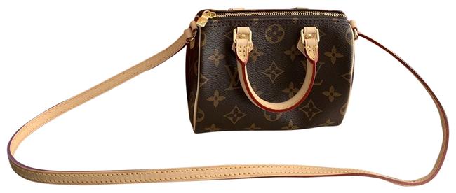 Louis Vuitton Speedy Nano Monogram Coated Canvas Cross Body Bag