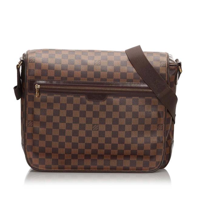 Louis Vuitton Spencer Damier Ebene Brown Leather Cross Body Bag