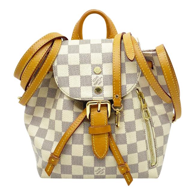 Louis Vuitton Sperone Bb 2017 White Damier Azur Canvas Backpack