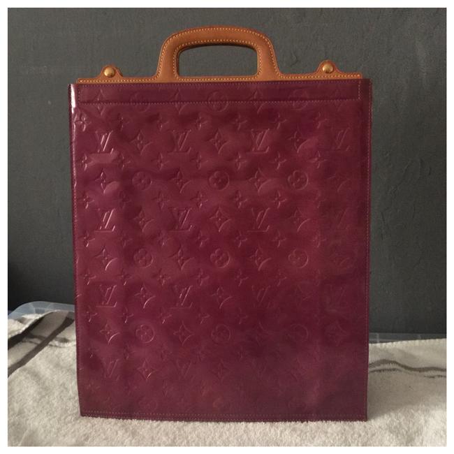 Louis Vuitton Bag Stanton Vernis Monogram Purple Tote