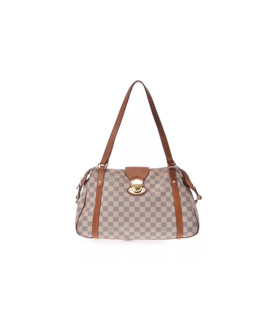 Louis Vuitton Stresa Damier Pm White Monogram Canvas Satchel