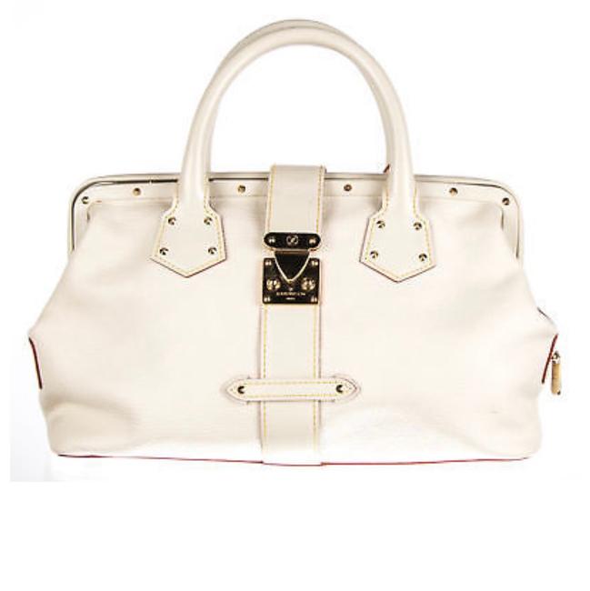 Louis Vuitton L Suhali Lingenieux Pm White Leather Satchel