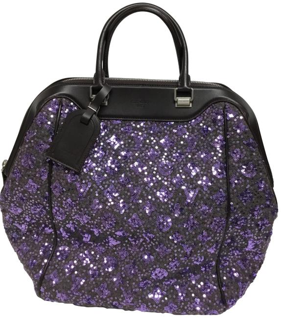 Louis Vuitton Sunshine Limited Edition Express North South Purple Wool Tote