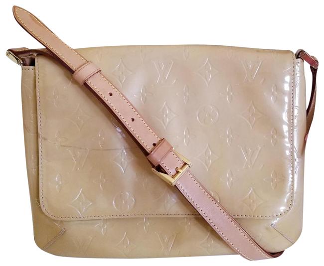 Louis Vuitton Thompson Vernis Yellow Leather Hobo Bag