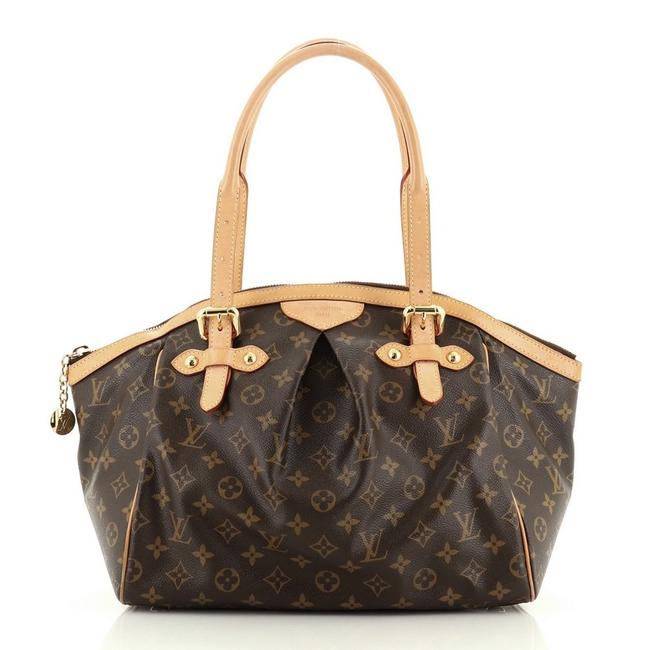 Louis Vuitton Tikal Tivoli Handbag Monogram Gm Brown Coated Canvas Tote