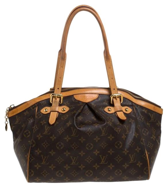 Louis Vuitton Tivoli Gm Brown Monogram Canvas Satchel