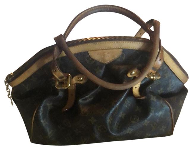 Louis Vuitton Tivoli Gm Monogram Brown Leather Satchel