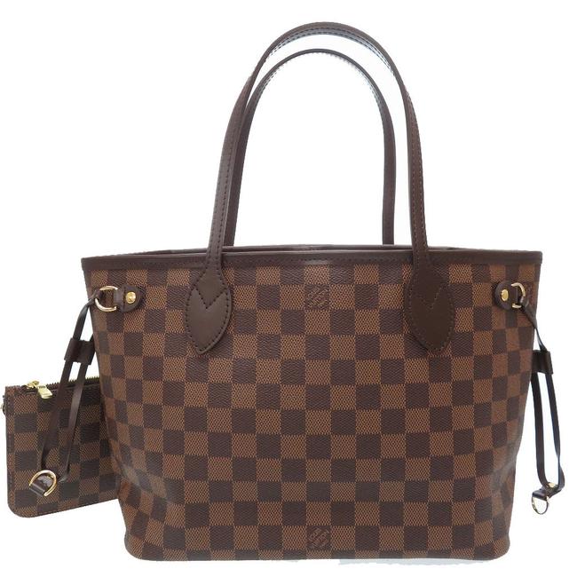 Louis Vuitton Tote Bag Women Pouch Brown Damier Canvas