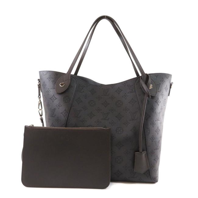 Louis Vuitton Tote Hina M54354 Mm Ladies Black Mahina Leather