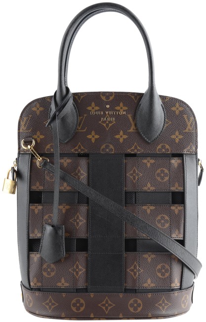 Louis Vuitton Tressage BrownBlack Monogram Canvas Tote