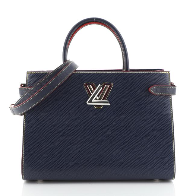 Louis Vuitton Twist Epi Blue Leather Tote